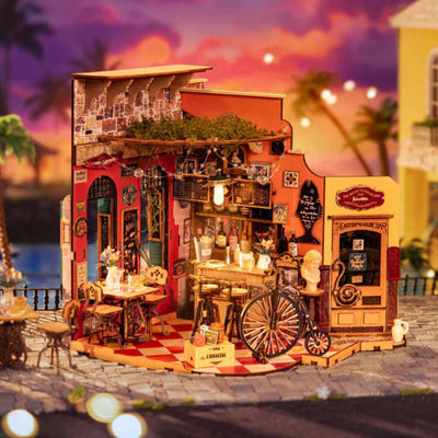 Puzzle 3D Robotime Miniatura - Cheers Bar & Dining 🍷