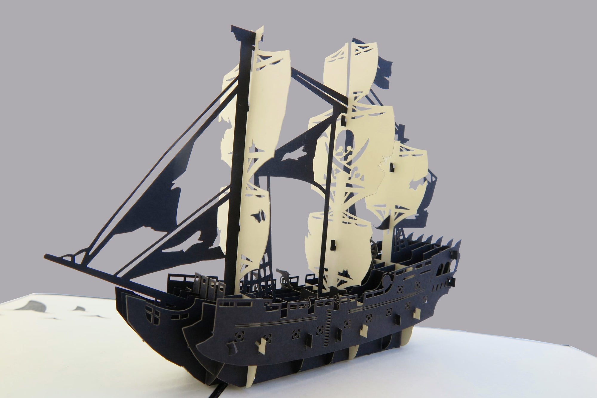 Tarjeta pop-up Kiriarte- Barco Pirata 🏴☠️⚓️