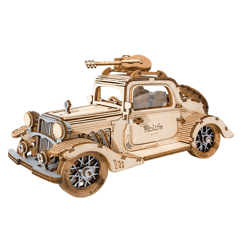 Puzzle 3D Madera Robotime- Vintage Car (Auto Vintage)