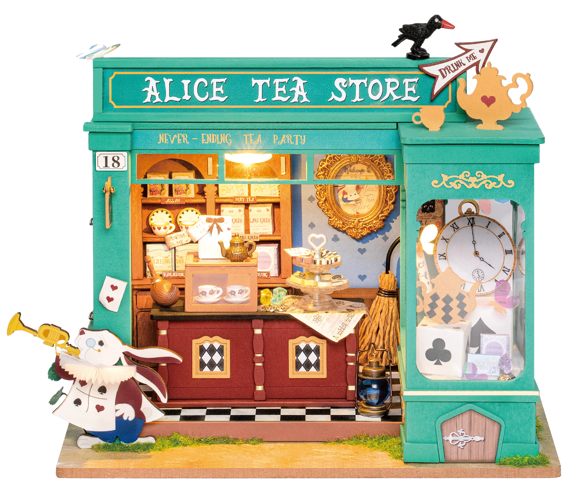Puzzle 3D Robotime Casita Miniatura - Alice's Tea Store