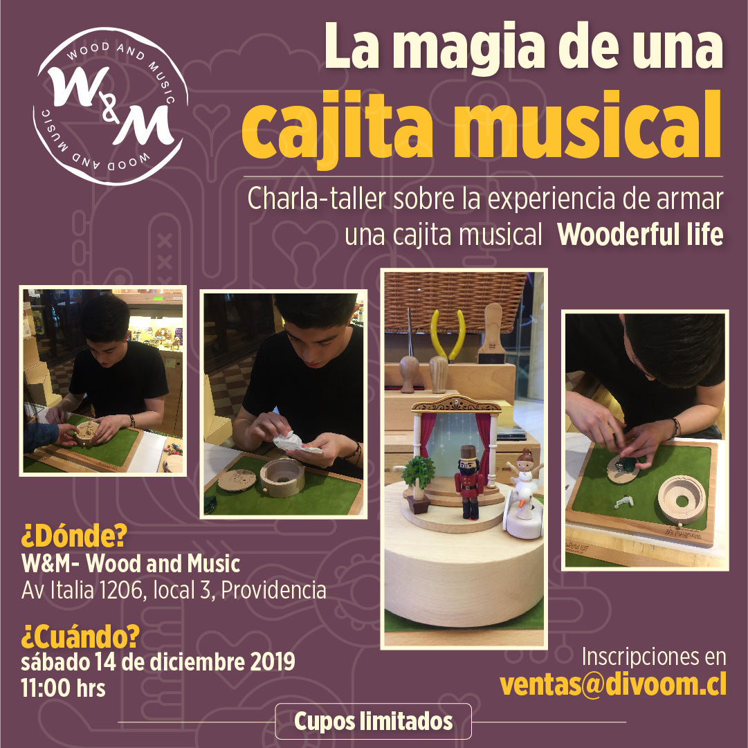 Charla-taller "La magia de una cajita musical"