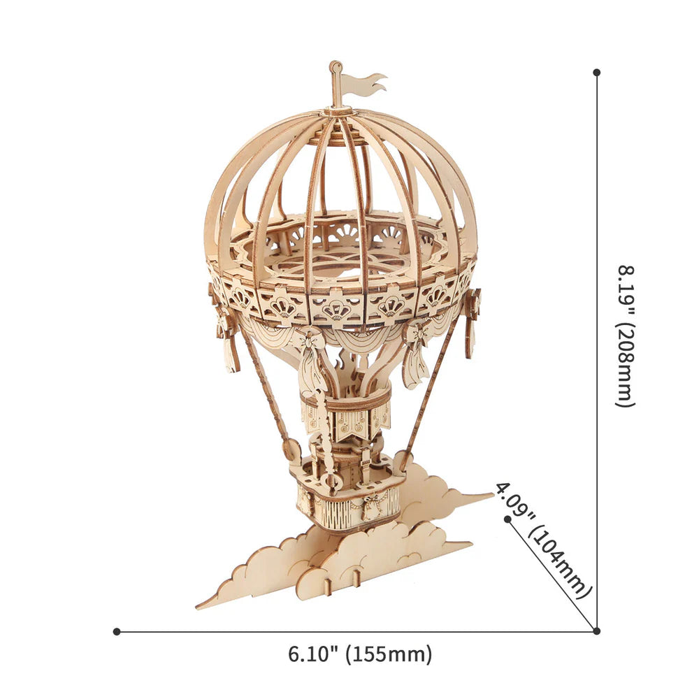 PUZLE 3D MADERA ROBOTIME - HOT AIR BALLOON TG406 🎈