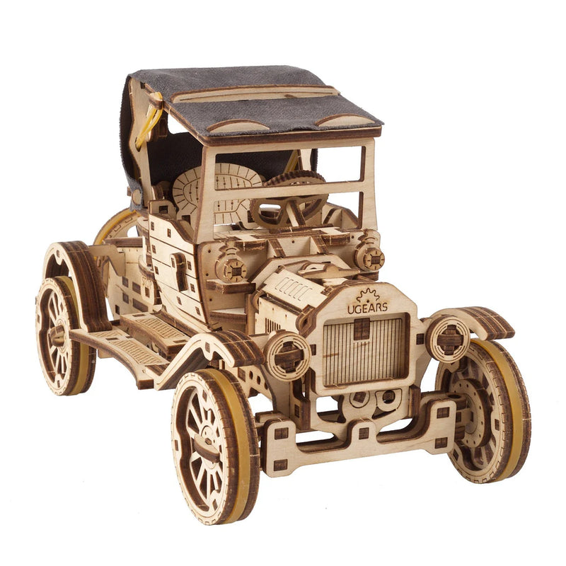 Puzle 3D de madera mecánico UGEARS- Automóvil Retro  (Retro Car UGR-T)🚗