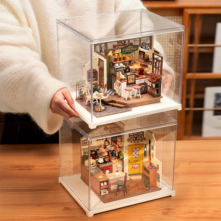 DUST COVER PUZZLE 3D ROBOTIME - CAJA PROTECTORA DE MAQUETAS (DISPLAY BOX)🔒