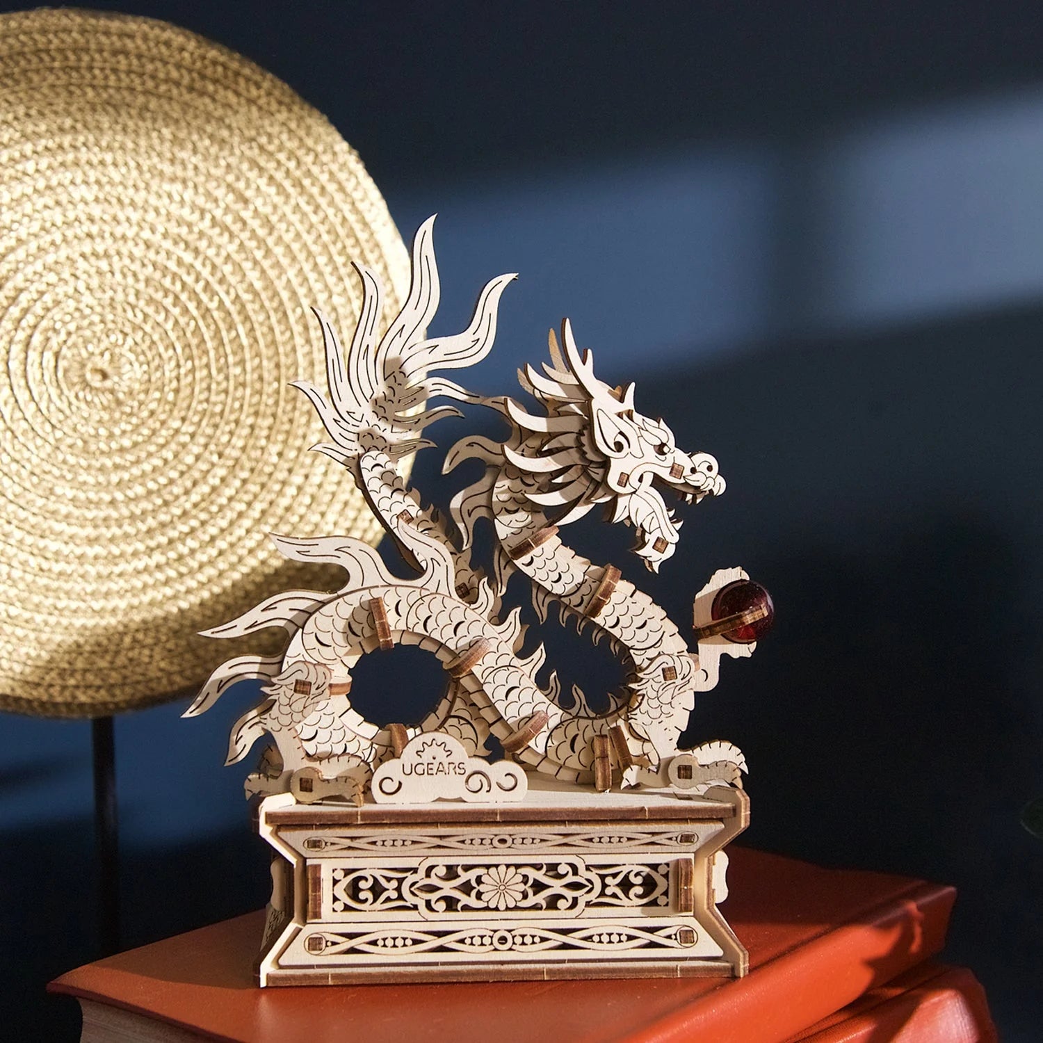 Puzle 3D de madera mecánico UGEARS - Wood Dragon 🐲