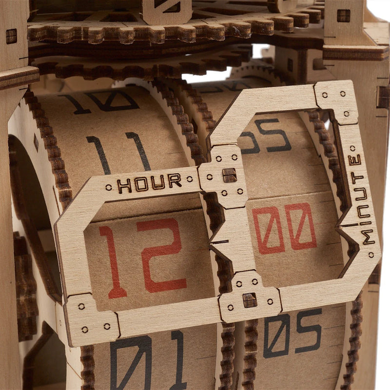 Puzle 3D de madera mecánico Ugears- Reloj Tourbillon de Sobremesa Astrónomo ⭐⚙️