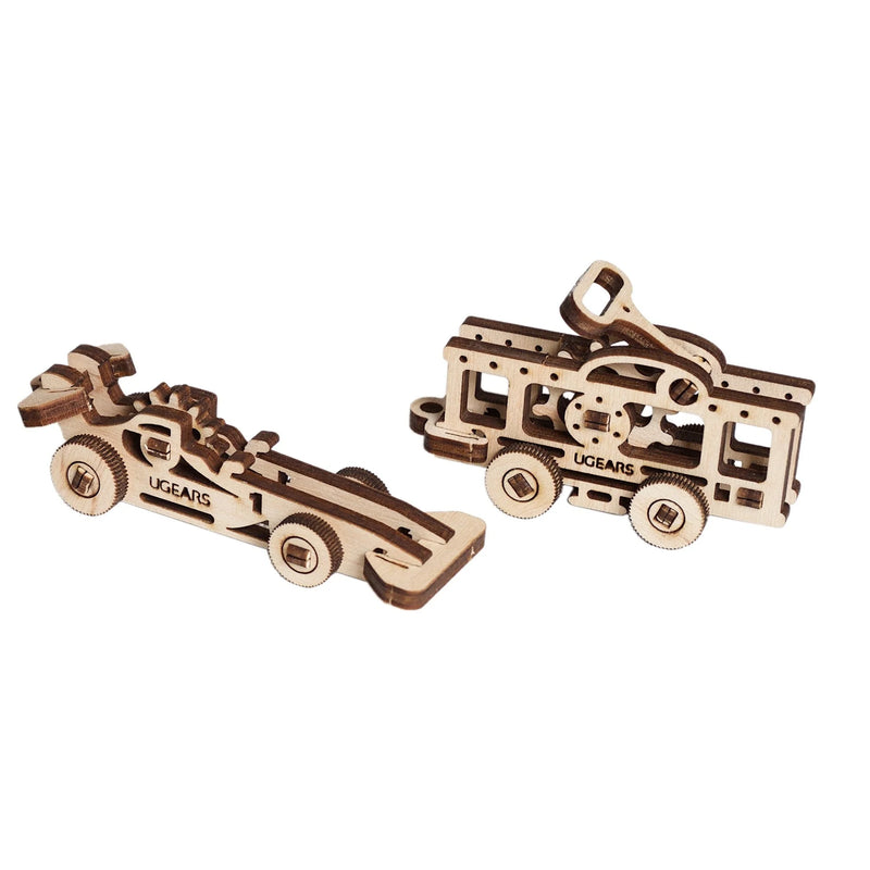 Puzle 3D de madera mecánico UGEARS- U-Fidgets Vehicles (Autitos de relajación)  🛞