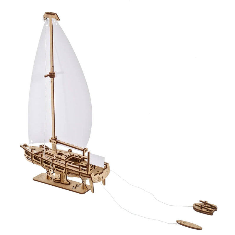 Puzle 3D de madera mecánico UGEARS - Mini Yate  (Ocean Beaut Yacht) ⛵