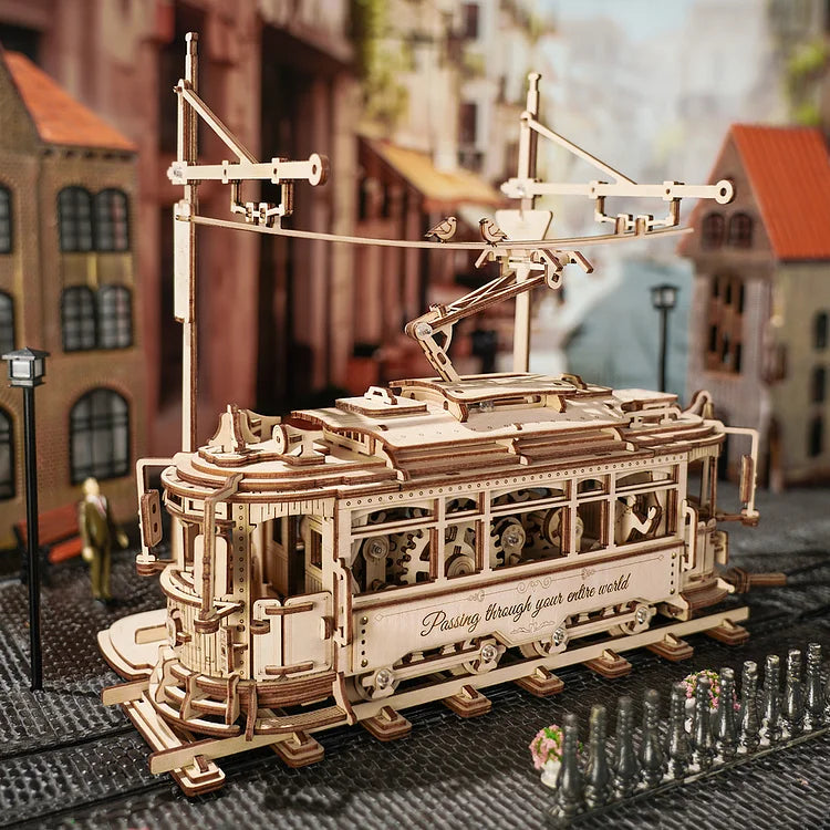PUZZLE 3D MADERA ROBOTIME - CLASSIC CITY TRAN LK801 (TRANVÍA) 🚎