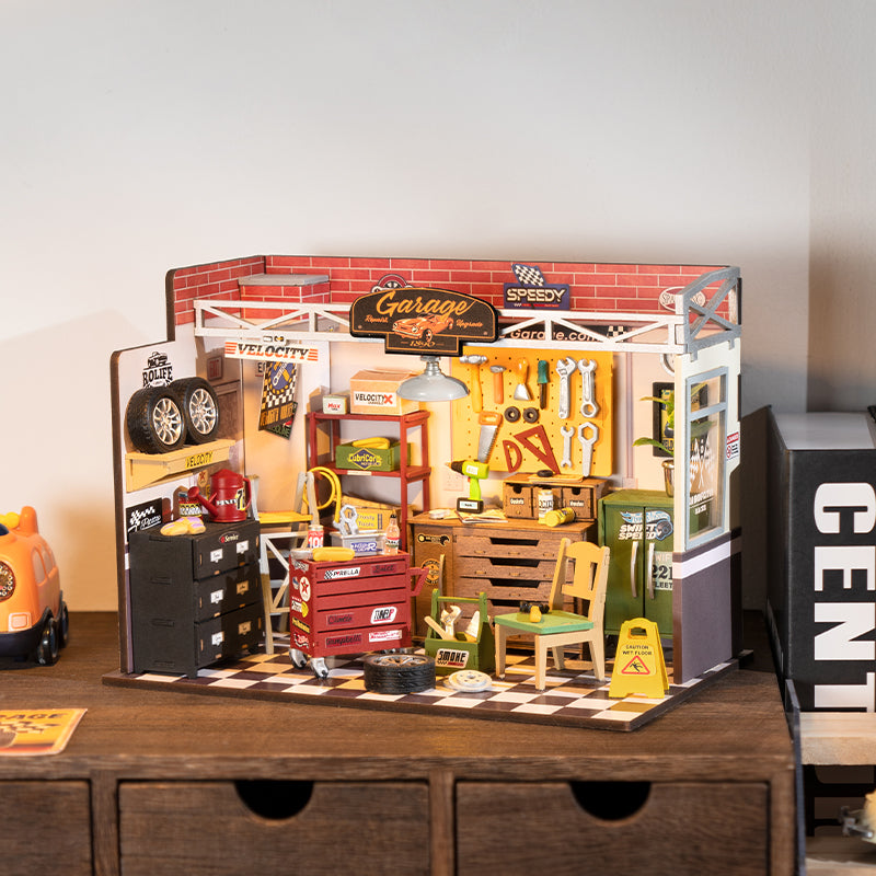 PUZZLE 3D MADERA ROBOTIME - Garage Workshop DG165 🔧🚗