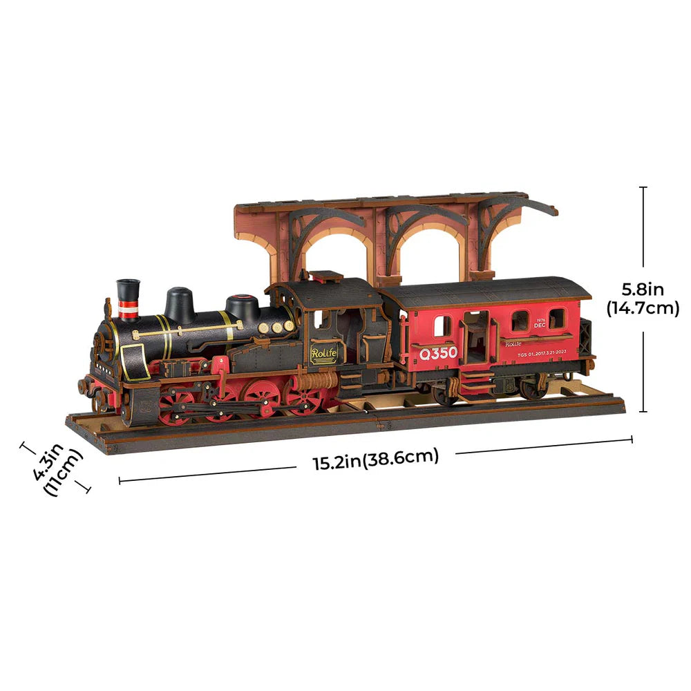 PUZLE 3D MADERA ROBOTIME - STEAM JOURNEY TGS01 🚂