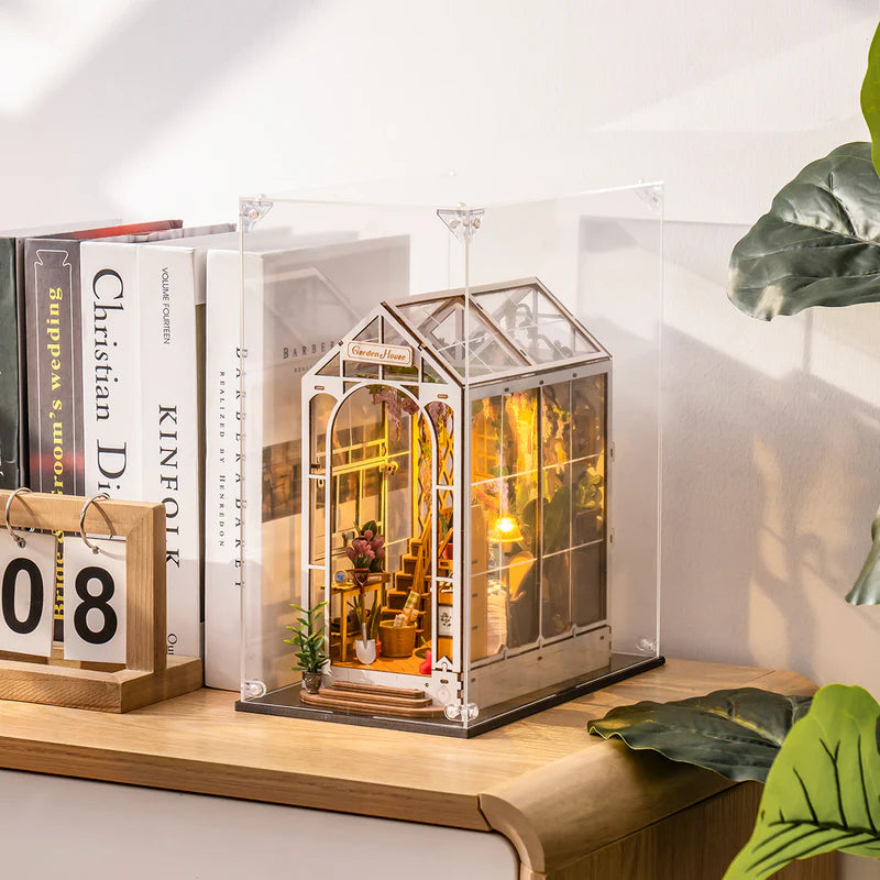 DUST COVER PUZZLE 3D ROBOTIME - CAJA PROTECTORA BOOK NOOK (DISPLAY BOX) WD1001 📕🔒