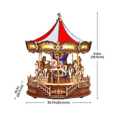 Puzle 3D Madera Musical- Classic Carousel  AMC01 🎠🦓