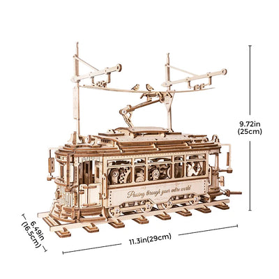 PUZZLE 3D MADERA ROBOTIME - CLASSIC CITY TRAN LK801 (TRANVÍA) 🚎