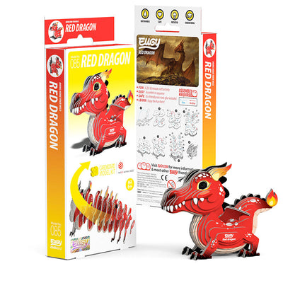 PUZZLE 3D EUGY DODOLAND - RED DRAGON 🐲