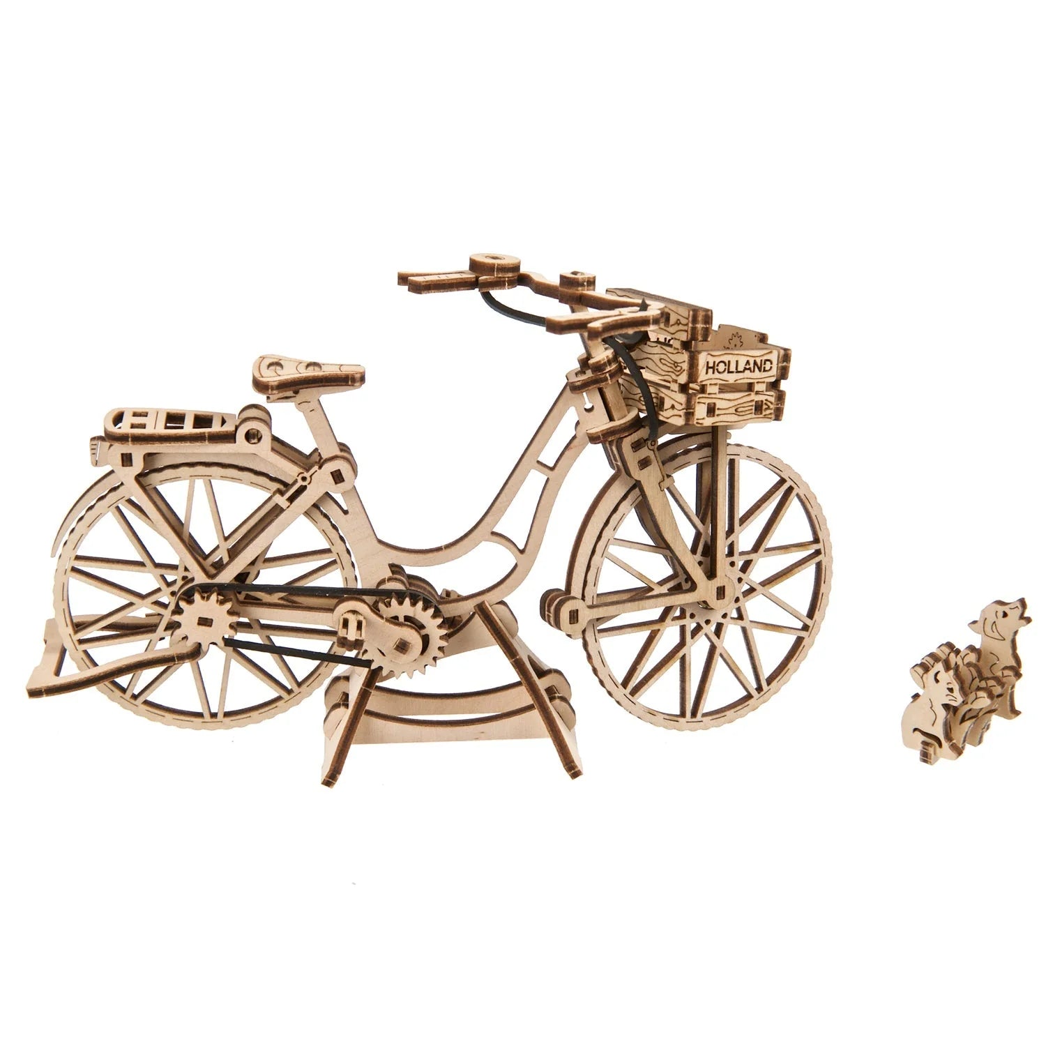 Puzle 3D de madera mecánico UGEARS - Dutch Bicycle (Bicicleta holandesa) 🚲