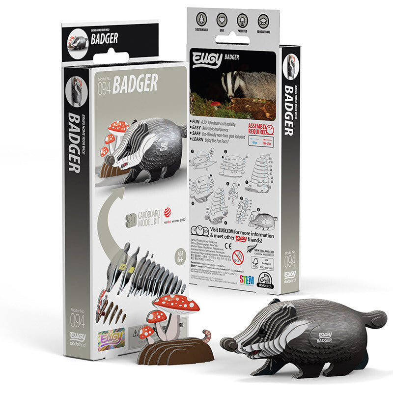 Puzzle 3D Eugy Dodoland - Badger 🍄🐾