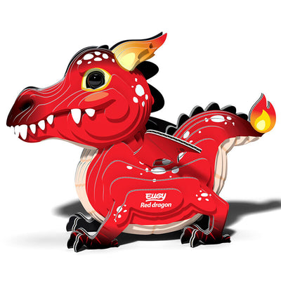 PUZZLE 3D EUGY DODOLAND - RED DRAGON 🐲