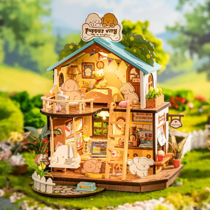 PUZLE 3D ROBOTIME CASITA MINIATURA - PUPPY'S COZY VILLA DG169 🐶