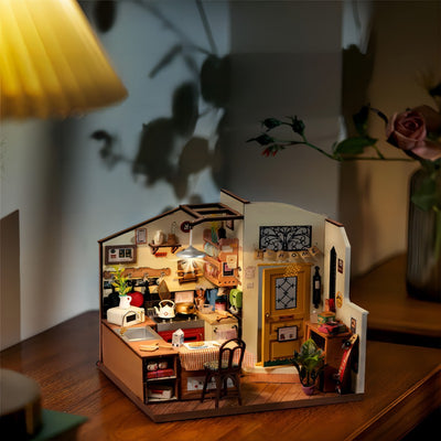 Puzzle 3D Robotime casita miniatura- Cozy Kitchen (Homey Kitchen) 🍽️