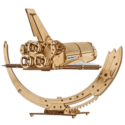 Puzle 3D de madera mecánico UGEARS- Transbordador Espacial Discovery de la NASA 🪐⭐