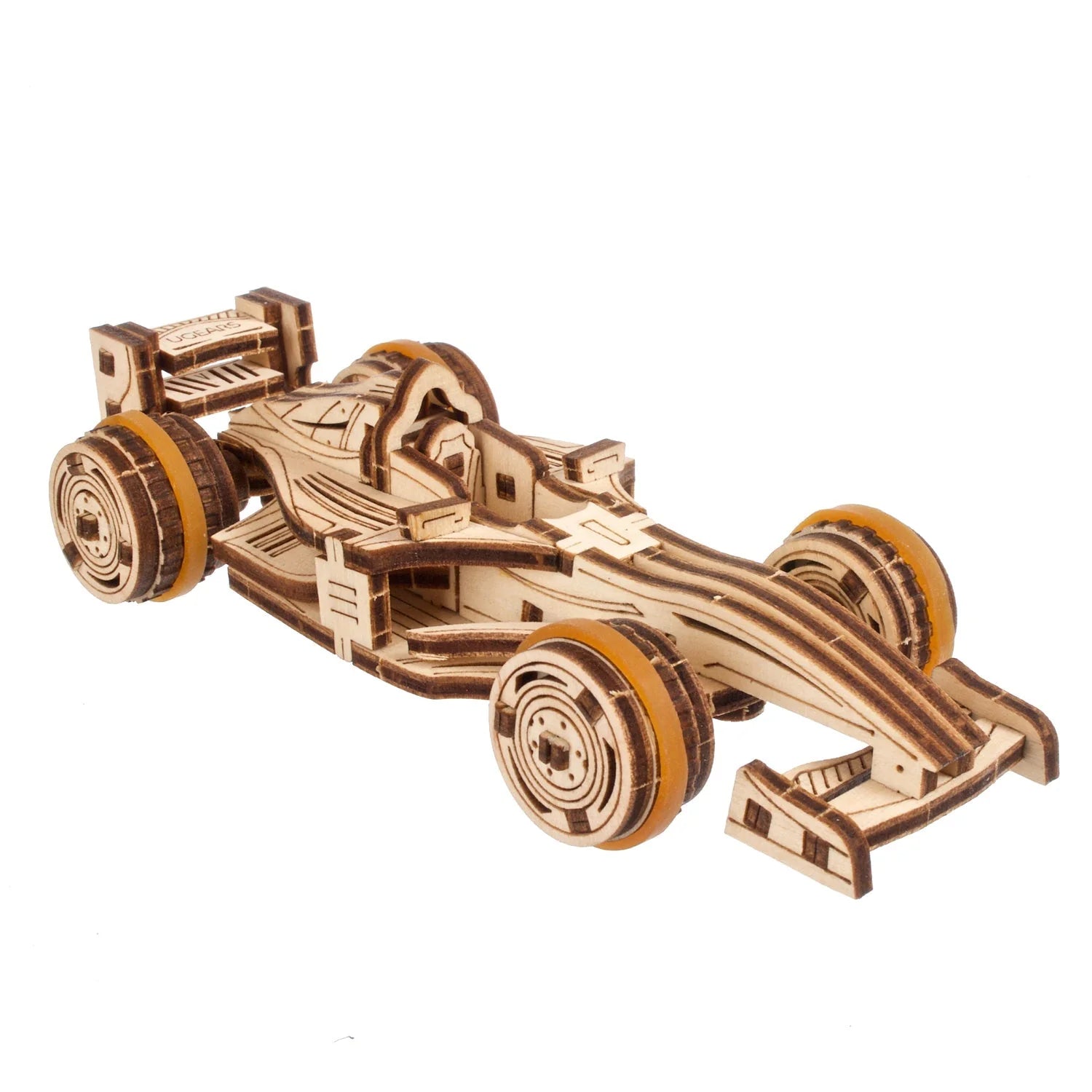 Puzle 3D de madera mecánico UGEARS - Compact Racer (Automóvi de carreras) 🏎