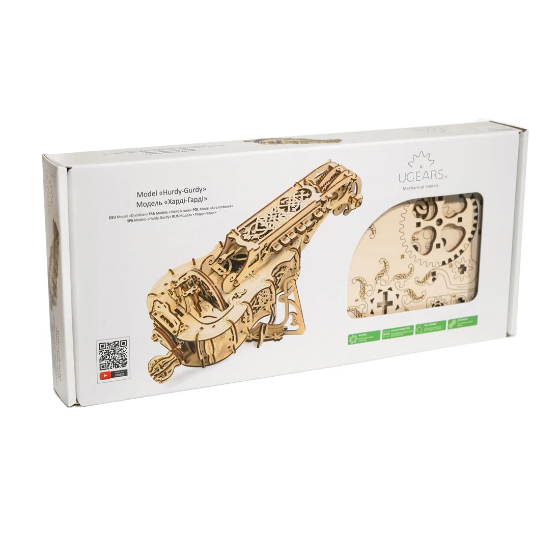 Puzle 3D de madera mecánico Ugears- La Zanfoña- Hurdy Gurdy 🎶