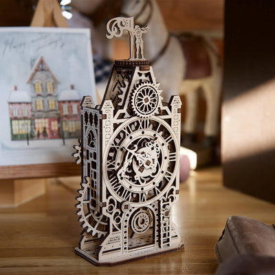 Puzle 3D de madera mecánico UGEARS- Antigua Torre del Reloj (Old clock tower) 🕰️