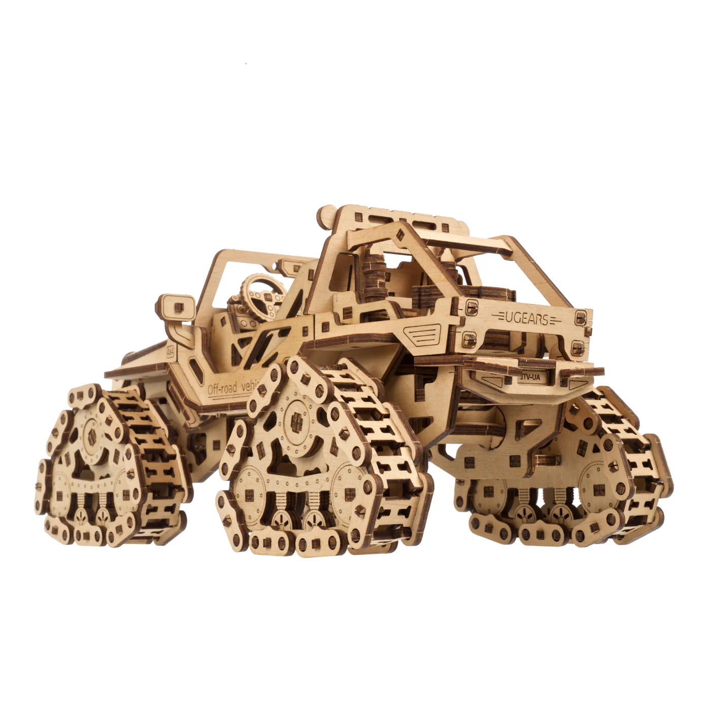 Puzle 3D de madera mecánico UGEARS - Vehiculo  TODO TERRENO Off Road (tracked off-Road)) 🚜