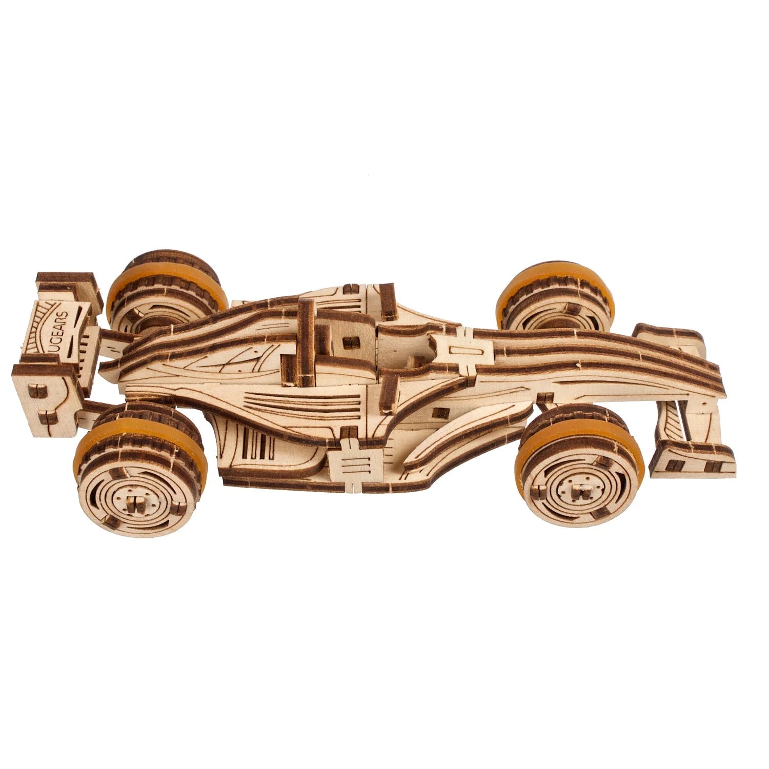 Puzle 3D de madera mecánico UGEARS - Compact Racer (Automóvi de carreras) 🏎