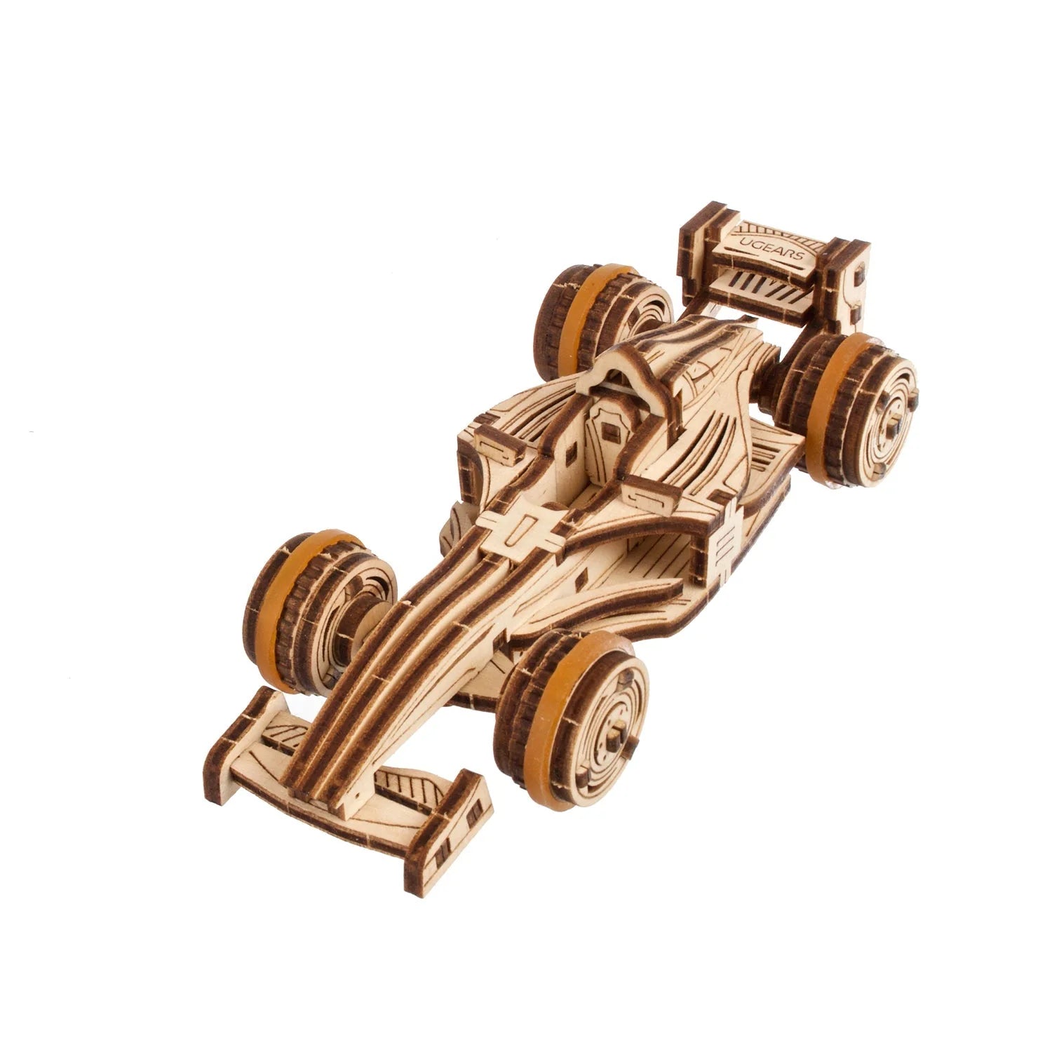 Puzle 3D de madera mecánico UGEARS - Compact Racer (Automóvi de carreras) 🏎