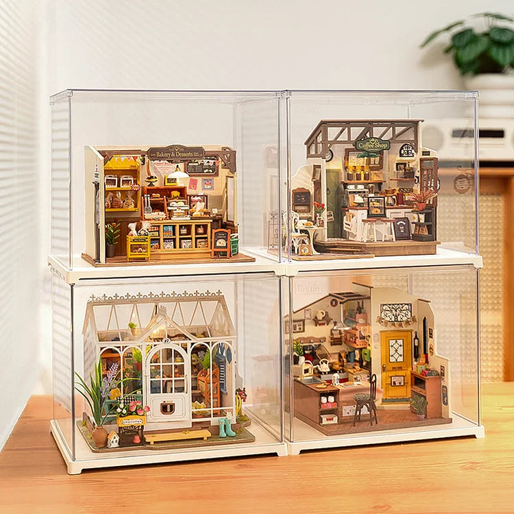DUST COVER PUZZLE 3D ROBOTIME - CAJA PROTECTORA DE MAQUETAS (DISPLAY BOX)🔒