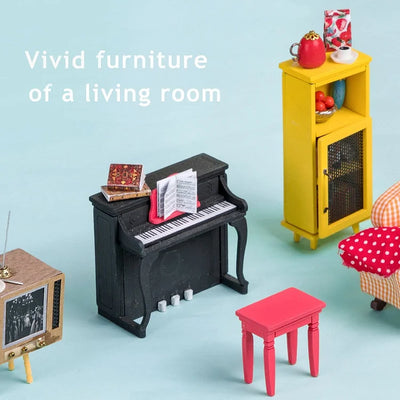 Puzzle 3D Robotime miniatura – Joy's Peninsula Living Room - DG141