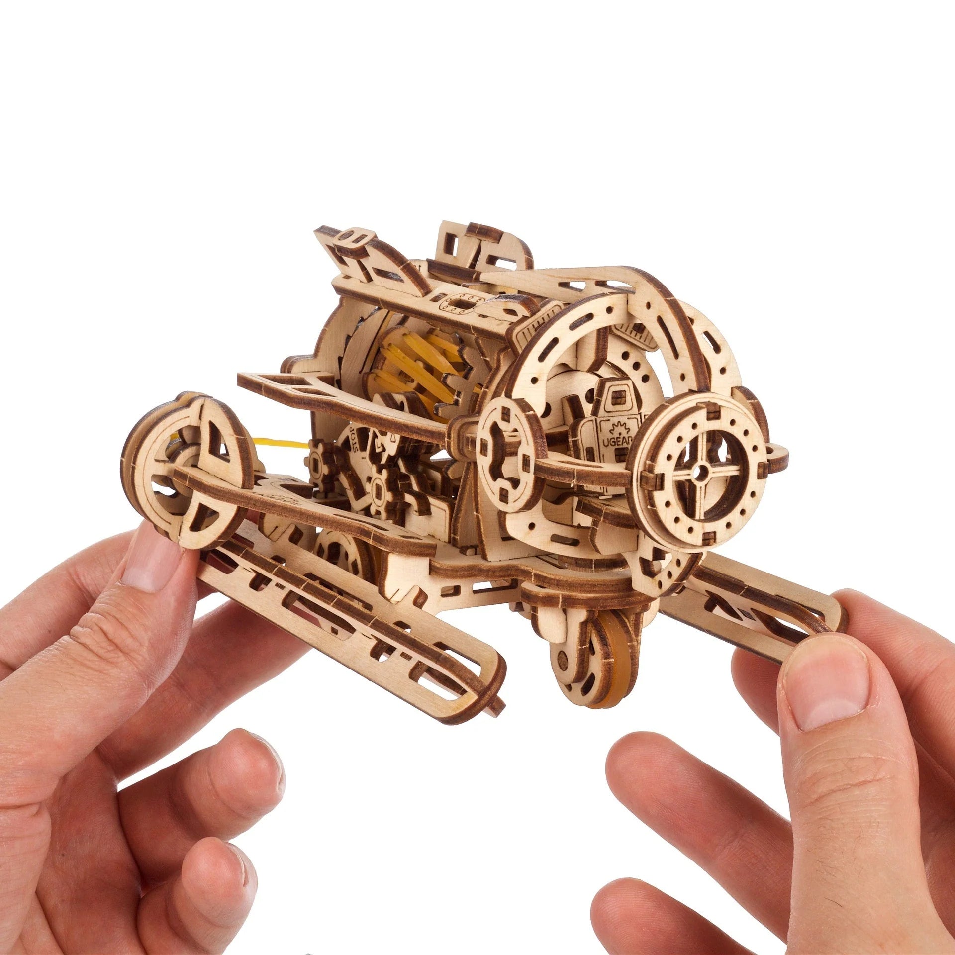 Puzle 3D de madera mecánico UGEARS - Submarino Steampunk ⚓🌊