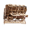Puzle 3D de madera- Motor V8- Ugears 🔩 🚗