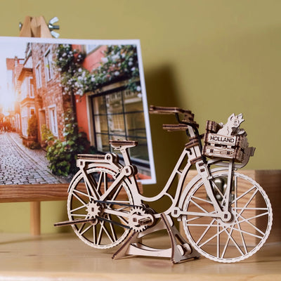 Puzle 3D de madera mecánico UGEARS - Dutch Bicycle (Bicicleta holandesa) 🚲