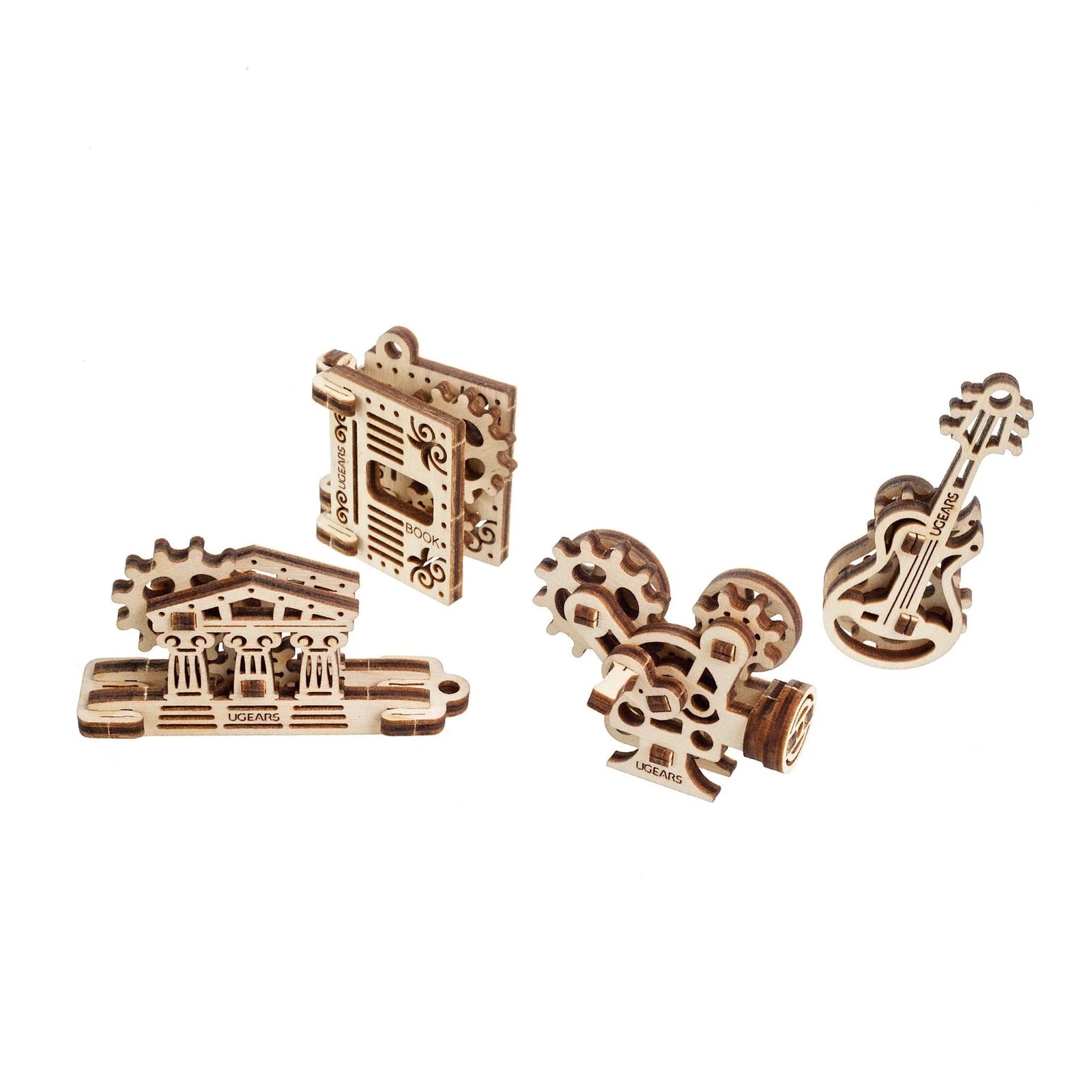 Puzle 3D de madera mecánico UGEARS - U-Fidgets Creations  🎥🏛🎸
