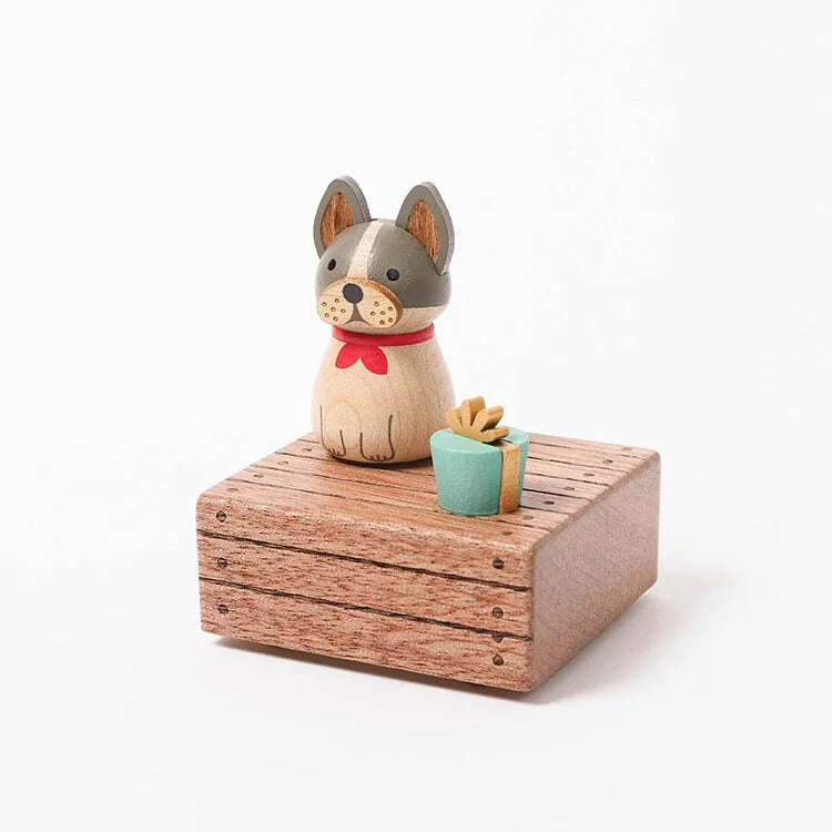 CAJITA MUSICAL WOODERFULLIFE- BULLDOG 🦴❤️🐶