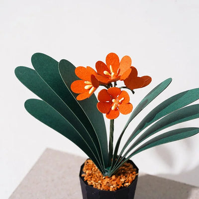 PUZZLE 3D PAPEL -KIT DIY Plantita / CLIVIA MINATA 🎋