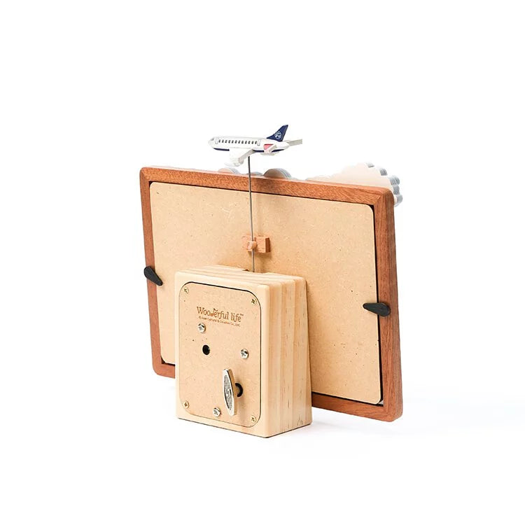 Cajita Musical Wooderfull Life - Swing Frame Music Box Airplane (Marco musical) ✈️🎶