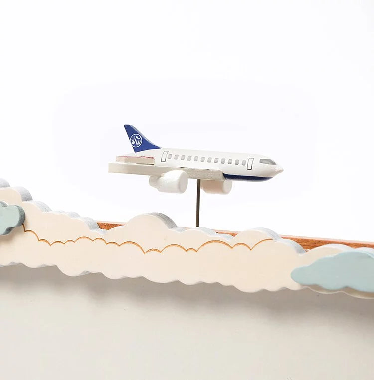 Cajita Musical Wooderfull Life - Swing Frame Music Box Airplane (Marco musical) ✈️🎶