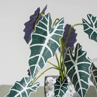 PUZZLE 3D PAPEL -KIT DIY plantita / ALOCASIA AMAZONICA  🌿