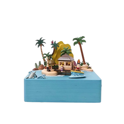 Cajita Musical Wooderfullife- Sunshine Island 🏄‍♀️🏝️🏄‍♂️ (Isla del surf)