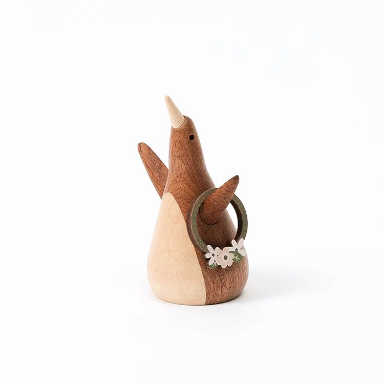 DECO Wooderful life– Penguin Ring Holder (porta-anillos de pingüino) 🐧❤️