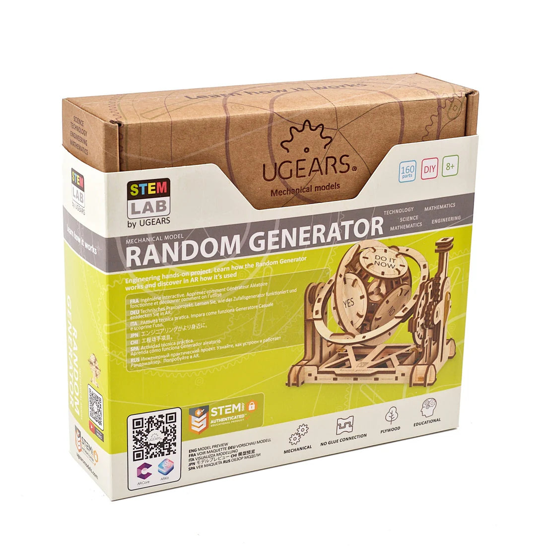 Puzle 3D de madera mecánico UGEARS- Generador Aleatorio (RANDOM GENERATOR) 🎲