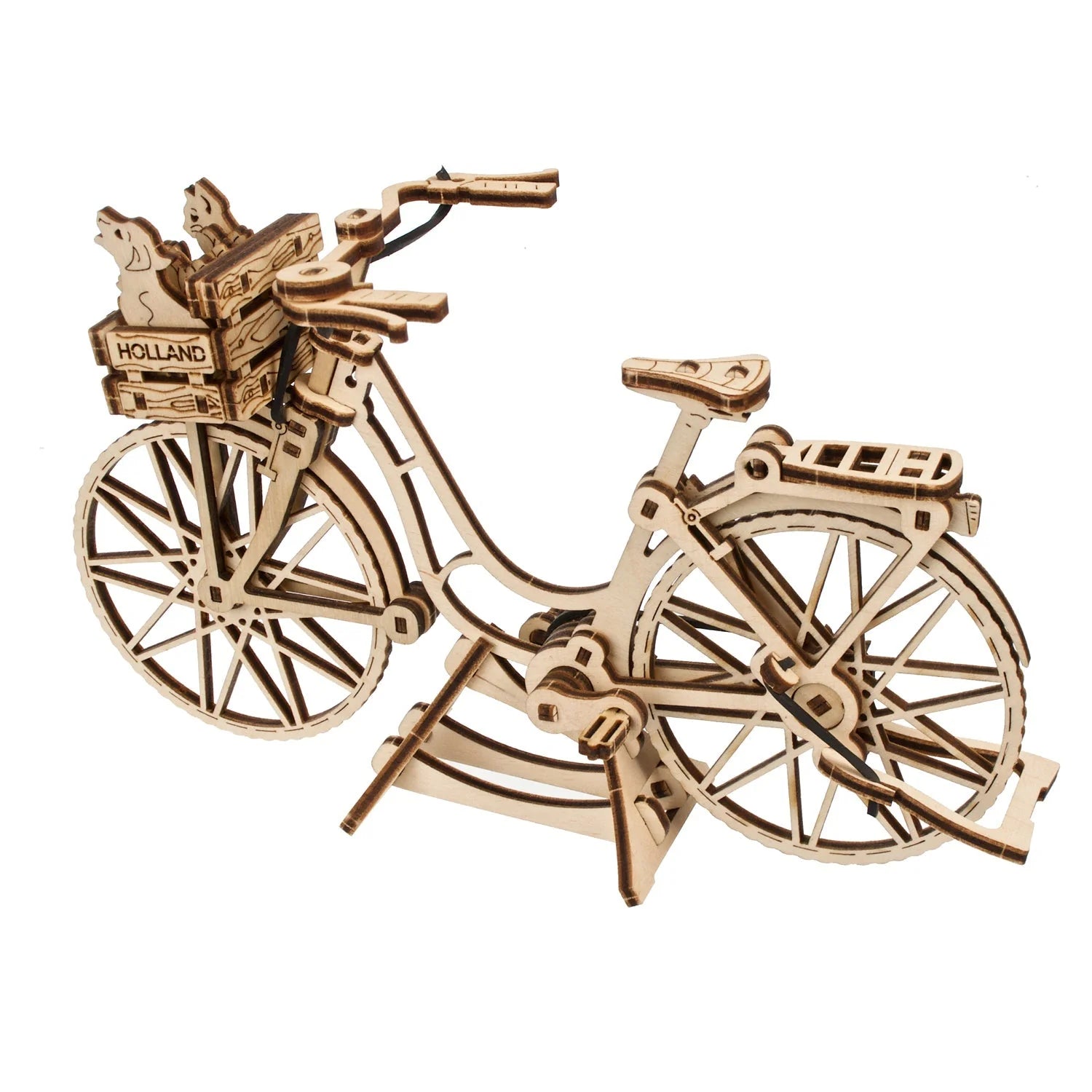 Puzle 3D de madera mecánico UGEARS - Dutch Bicycle (Bicicleta holandesa) 🚲