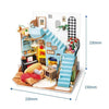 Puzzle 3D Robotime miniatura – Joy's Peninsula Living Room - DG141