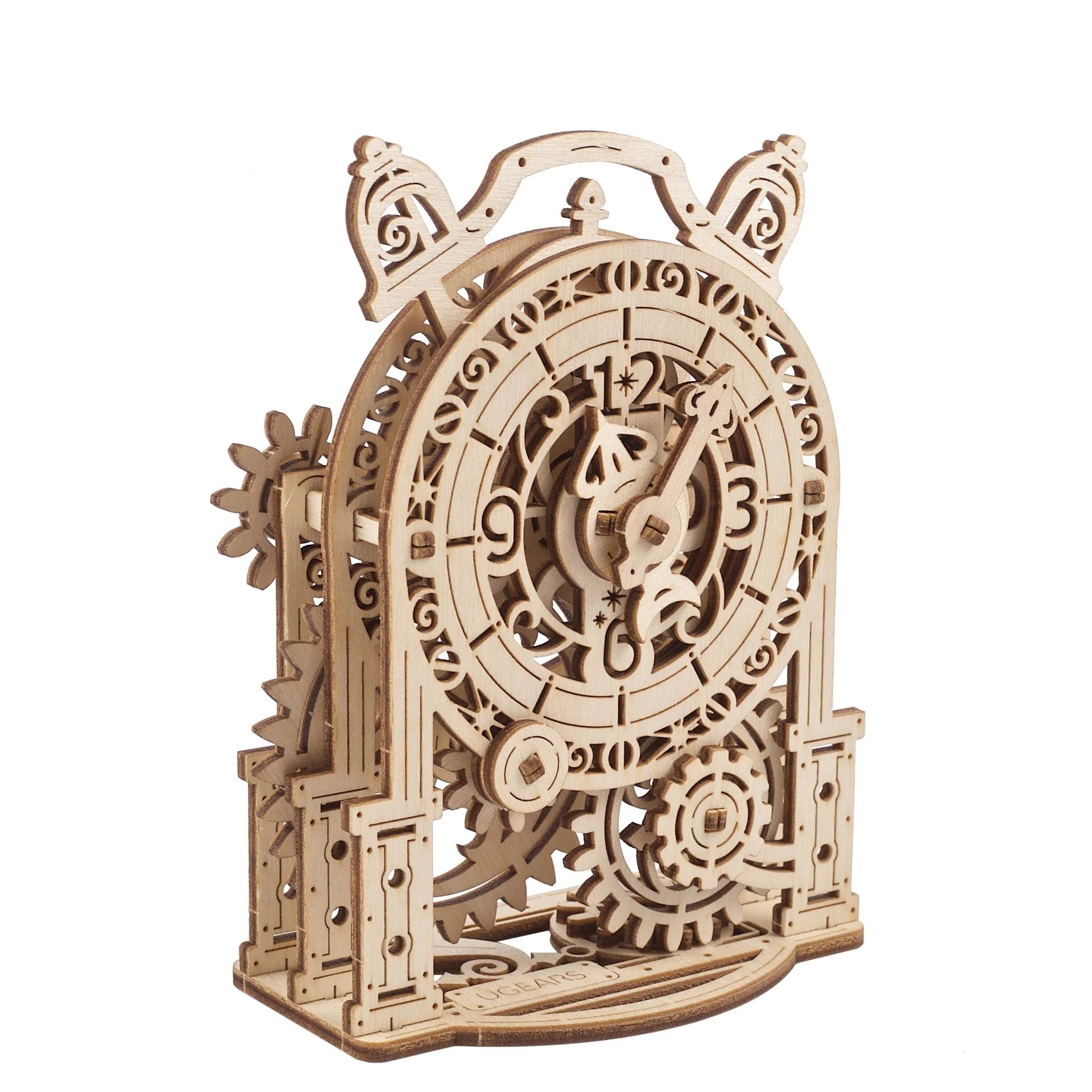 Puzle 3D de madera mecánico UGEARS- Reloj Alarma retro (Vintage Alarm Clock)  ⏰