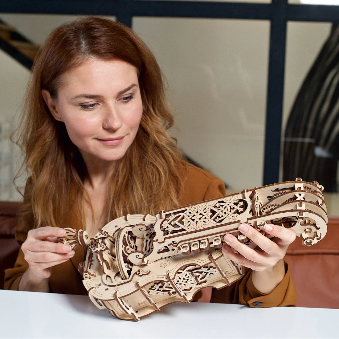 Puzle 3D de madera mecánico Ugears- La Zanfoña- Hurdy Gurdy 🎶