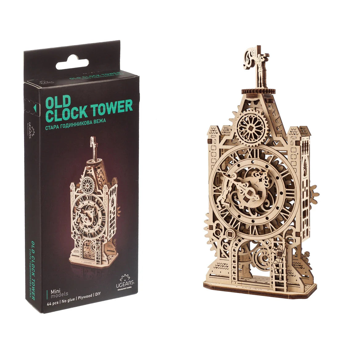 Puzle 3D de madera mecánico UGEARS- Antigua Torre del Reloj (Old clock tower) 🕰️
